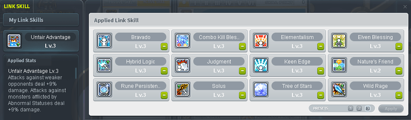Mobbing link skill setup